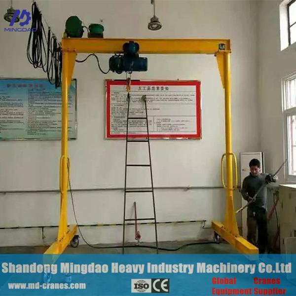 Buy cheap In Workshop Movable Portable Mini Crane Lightweight China 0.5 Ton Gantry Crane from wholesalers