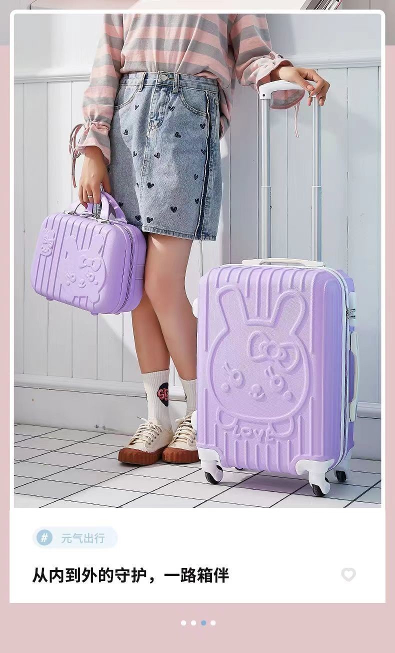 Charming Travel Essentials Girls' Suitcase And Beauty Kit Combo For Stylish Adventures