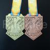 Buy cheap Custom gold silver run medal,personalized Antique bronze honor runner sport medal,City Game Competition club award medal from wholesalers