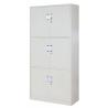 Buy cheap Concealed Hinges 6 Door Cupboard Full Height Metal Office Cabinet with aluminium alloy recessed handle from wholesalers