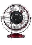 9" Retro Metal Table Fan Merlot Colored Wind Machine 20 Watt 2 Speed