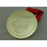 Buy cheap Brass Stamping Ribbon Custom Diecast Medals , Zinc Alloy Enamel Medals For Running from wholesalers