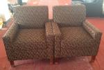 Hotel fabric lounge chair with ottoman ,single sofa LC-0009