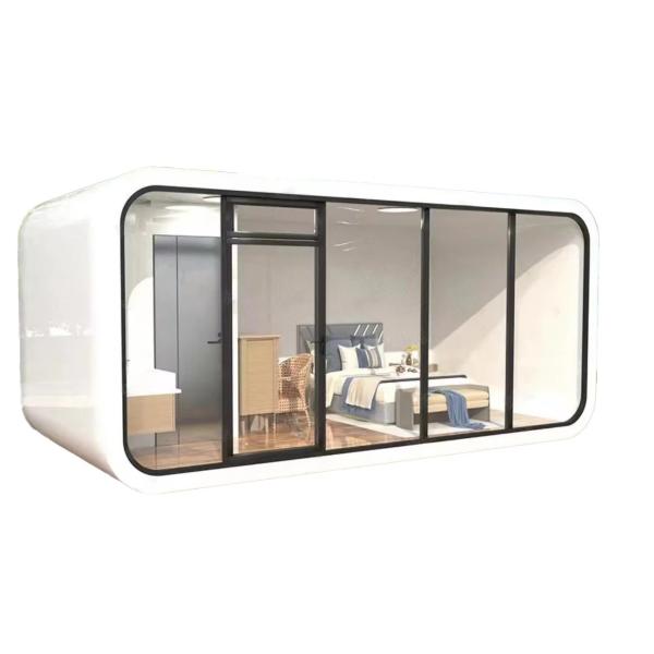 Buy cheap Glass House Living Space Prefabricated Bungalow Customized Color from wholesalers
