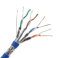 Buy cheap PVC/LSZH Jacket CAT7 Network Cable S/FTP 23AWG BC Conductor Al Foil Braiding product