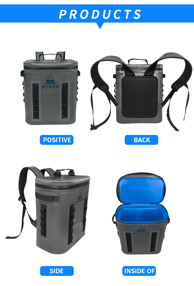 Leak Proof Reusable Soft Cooler Backpack 20L For Outdoor Camping