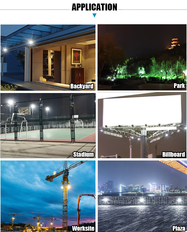 24000lm High Lumen LED Flood Lights 200W Philips For Sports Lighting