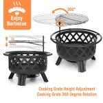 Directly Sell 30 Inch Steel Fire Pits for BBQ and Warmer Product Size 75.2*75.2