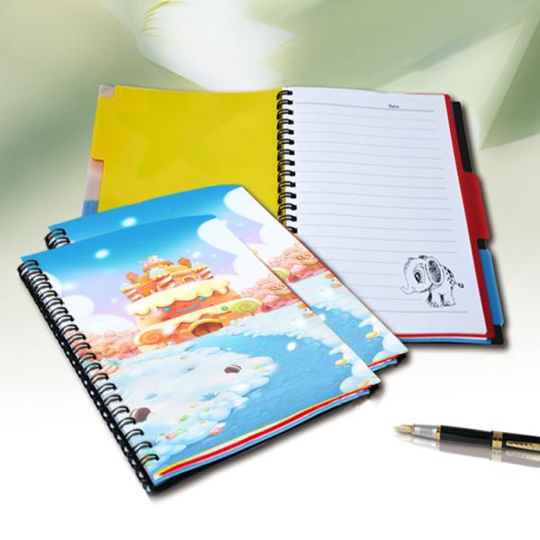 Buy cheap School Supplies 3d Lenticular Spiral Notebooks A6 / A5 Size For Stationery from wholesalers
