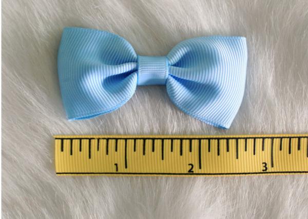 Buy cheap Blue Fabric Polyester Grosgrain hair clip bow for girls headwear accessories from wholesalers