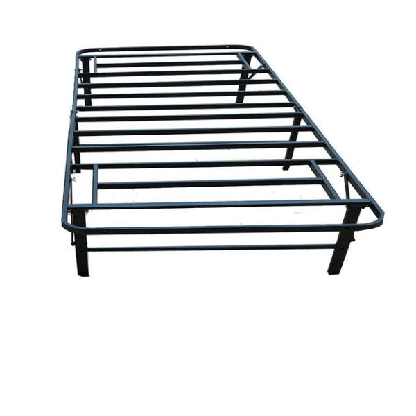Buy cheap Black Single Folding Metal Bed Frame for Home Bedroom Furniture from wholesalers