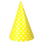 Hot birthday party paper hats printed polka dot wave pattern manufacturers