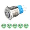 Buy cheap bonens 19mm Stainless Steel Momentary Self-reset 1NO Waterproof Metal Push Button Switch Power LED Light 36V 2A from wholesalers