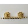 Buy cheap Dia. 20mm zinc alloy coffin handle H016 zamak coffin bar gold color Italy quality size 12.5*10 cm from wholesalers