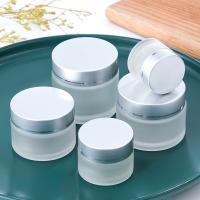 Buy cheap 120ml Clear Glass Cosmetic Bottle UV Electroplating For Skincare Packaging product