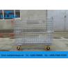 Buy cheap Foldable Galvanized Industrial Storage Cage , Steel Structure Metal Storage Cage from wholesalers
