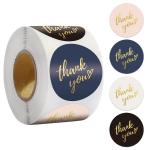 Small Business Thank You Stickers Round Adhesive Gloss Matte Vinyl