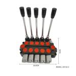 ZD102-5 5 Spool Hydraulic Control Valve , Hydraulic Oil Sectional Valve