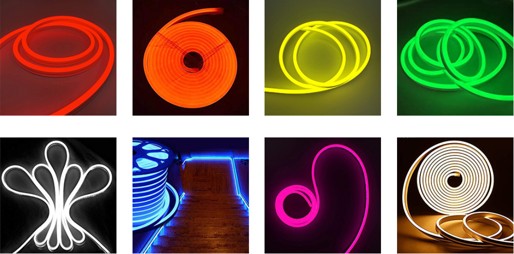 2.5cm Cutting IP67 LED Neon Rope Light 12V No Fragile Flexible Led Rope Light