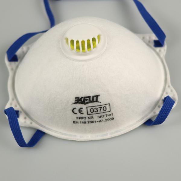 Buy cheap Protective FFP3 Face Mask With Breathing Valve Headbands from wholesalers