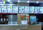 LED Lightbox Sign Restaurant Digital Menu Boards Standard Size Aluminum Frame