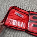 CROSS-BORDER EXPLOSIVE BANK BAG ZIPPER BAG RED NYLON SECURITY PURSE MEDICINE BAG