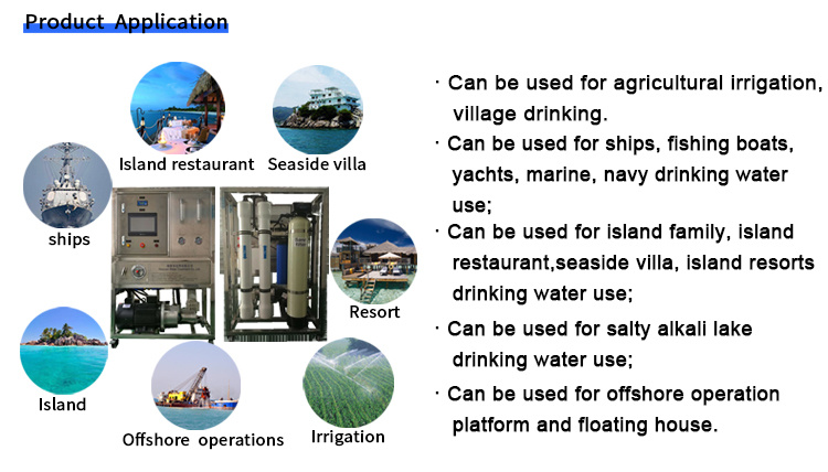 Agua De Mar RO Planta Desaladora De Agua De Mar PARA Barco