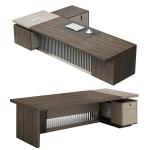 Extendable Office Furniture Design Executive Wooden Office Table for Boss CEO