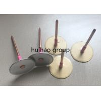 Buy cheap Galvanized Steel Cup Head Weld Pins , 12Ga Insulated anchor Pins With Paper Base product