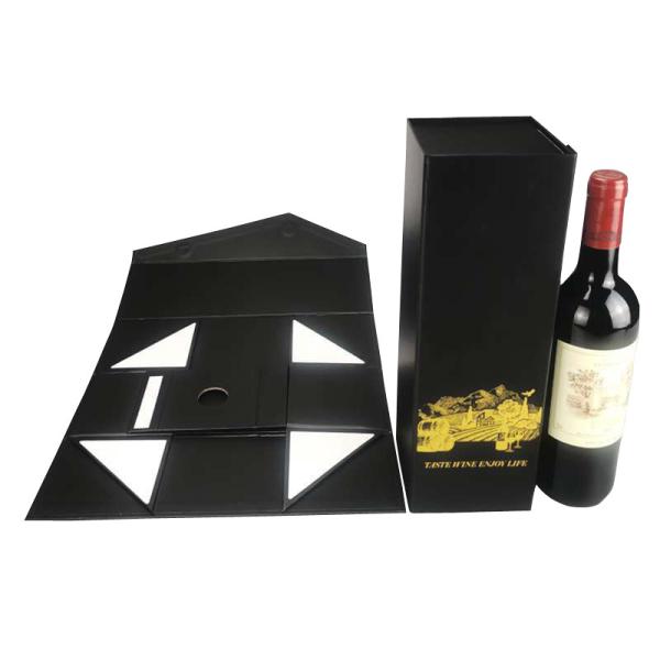 Logo Printing Wine Bottle Boxes Packaging Wine Gift Box Cardboard Wholesale Wine