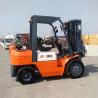 Buy cheap 3 Stage 4.5m Mast Dual Fuel Forklift 3500kg LPG Powered Forklift Orange from wholesalers