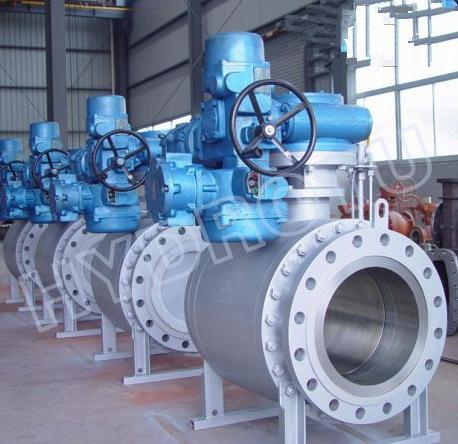 Quality DN 50 - 1000 mm Motorized Flanged Globe Valve / Spherical Valve for high head hydro turbine for sale