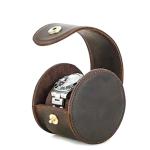 Handcrafted Full Leather Detachable Display Pillow Travel Watch Storage Watch