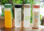 450ML Glass Travel Water Bottle Leak Proof Cap SGS Certification