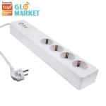 Buy cheap Individual Control Universal Smart Wifi Plug Alexa Google Tuya Smart Power Socket Plug from wholesalers