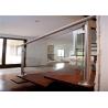 Buy cheap Popular Design Ss Railing With Glass Designs , Stainless Steel Staircase Railing With Glass from wholesalers