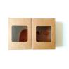 Buy cheap UV Printing 126gsm Kraft Paper Packaging Box With PVC Window from wholesalers