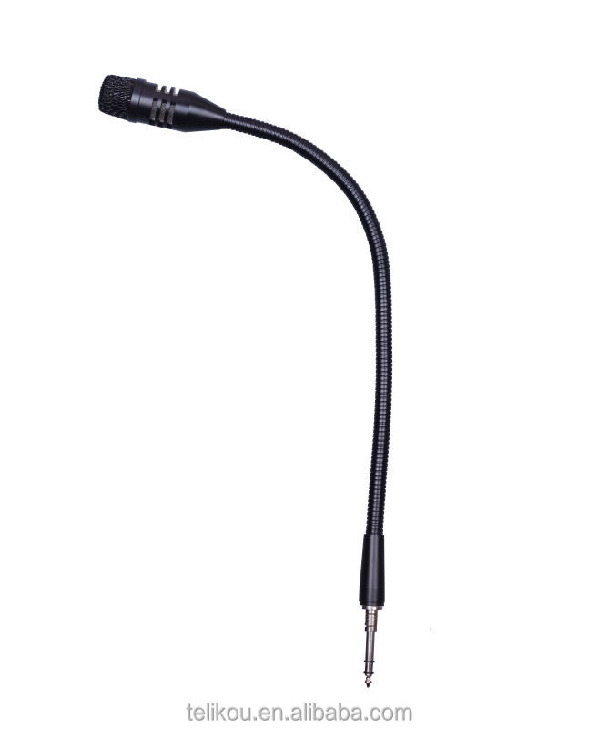 TELIKOU GDC-18 connector with screw Dynamic Condenser director Gooseneck Microphone for television shows, theater organ