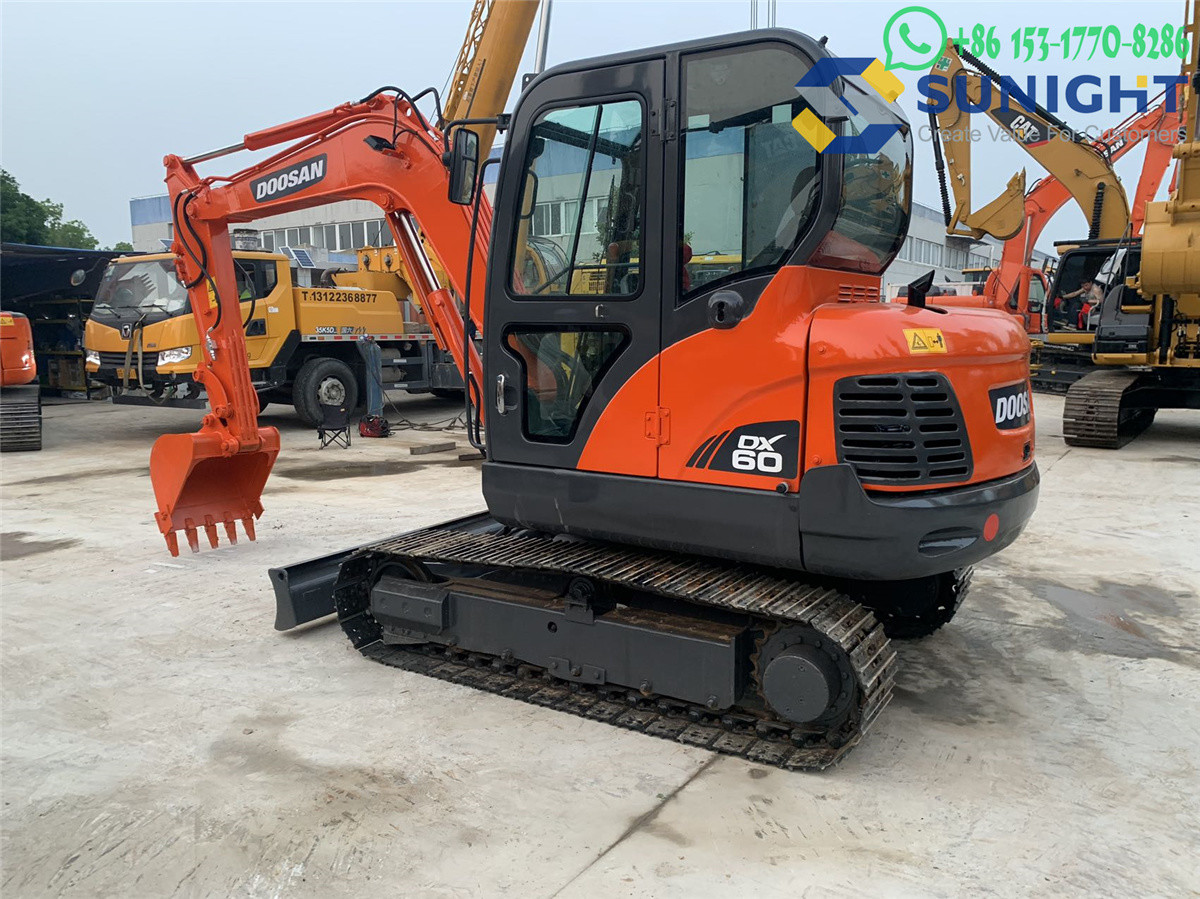 Second-Hand Doosan DX60-9C Mini Crawler Excavator Mechanical Transmission