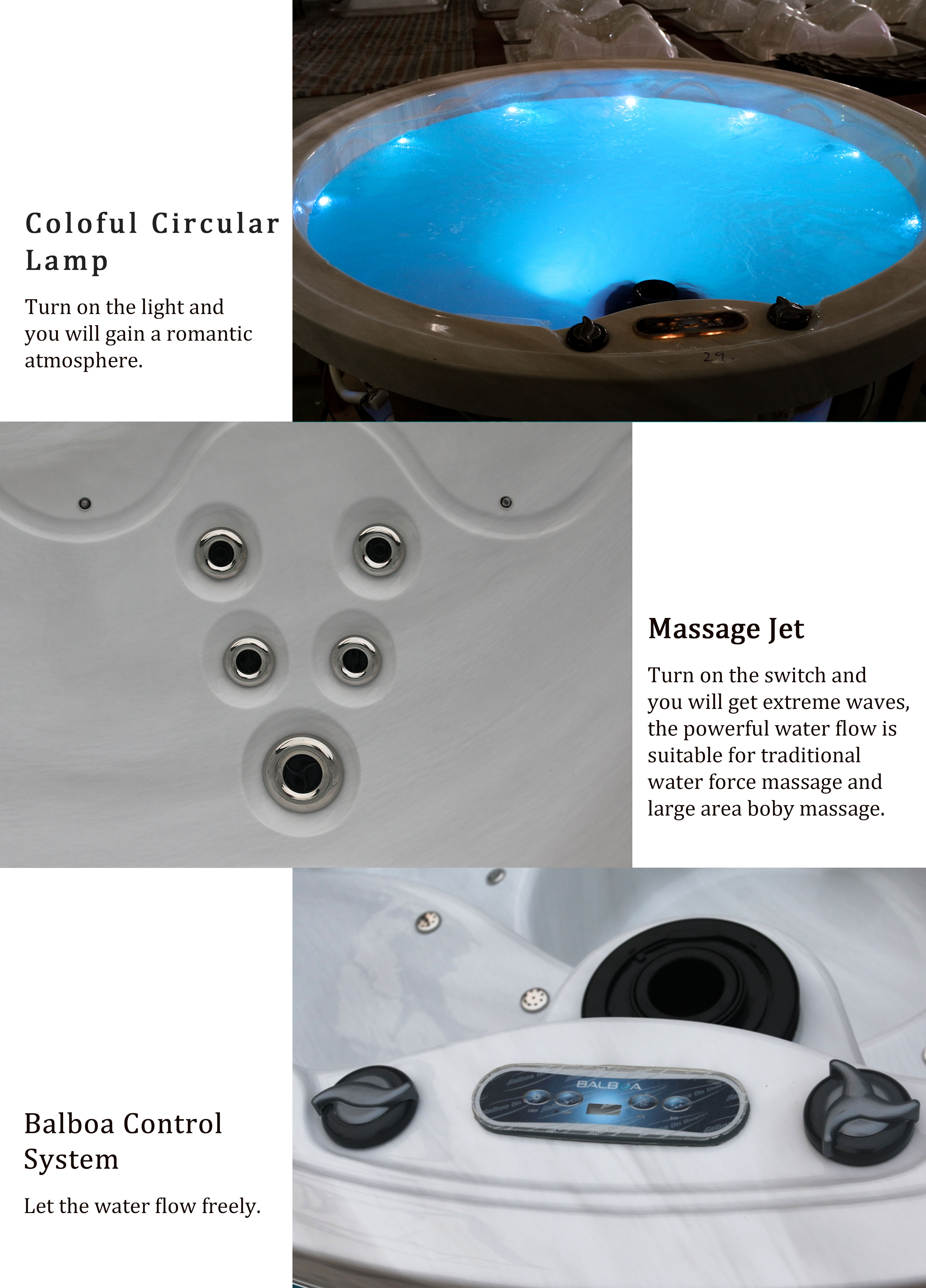 5-Person Acrylic Shell Hot Tub With 3kW Heater And Bluetooth Speakers