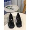 Buy cheap Fashion Black Flat Loafer Shoes With Heels Height 4CM from wholesalers