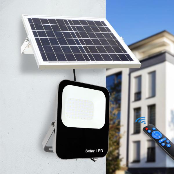 Buy cheap Warehouse Outdoor LED Solar Flood Light RGB 8000 Lumen 25w 50w 60w from wholesalers