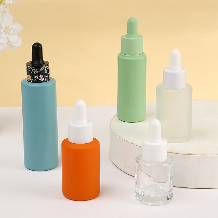 Senior PAK Unique Design Customize Label Printing Empty Glass CBD Serume Oil Dropper Bottle with Silver or Gold Top