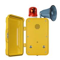 Buy cheap PoE Powered Yellow Broadcast Telephone / Impact Resistant Tunnel Telephone product