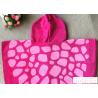 Buy cheap Easy Clean Customized Hooded Beach Towels Pink For Birthday / Holiday from wholesalers