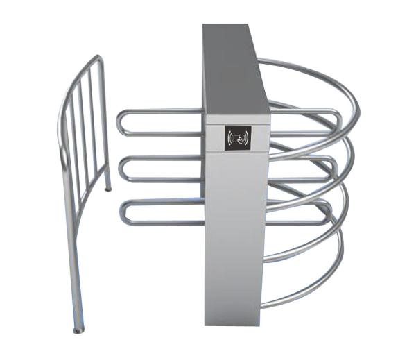Buy cheap 304 Stainless Steel Security Turnstile 120°Rotating Square Roof Passage from wholesalers