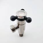 Brushed Color Sanitary Angle Valve 3 8 One Way Outlet 130g