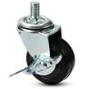 Buy cheap stem rubber castors threaded caster wheels for furniture 3 In from wholesalers