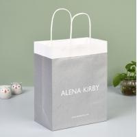 Buy cheap 120gsm Recycled Durable White Paper Bags With Twisted Handles product