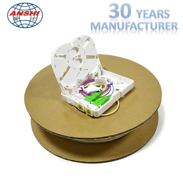 Buy cheap G652D 2 Ports Ftth Fiber Optic Termination Box With SC LC Adapter from wholesalers